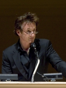 Sean Penn at a tribute to Norman Mailer at Carnegie Hall in NY