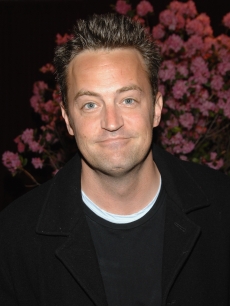 Matthew Perry smiles for the cameras at the benefit