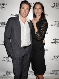 Ed Burns and Christy Turlington arrive for the Third Annual Artists Dinner, NYC 
