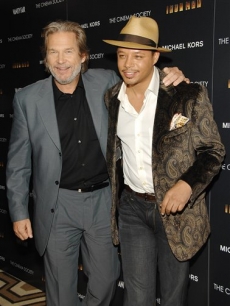 Jeff Bridges and Terrence Howard at the Tribeca Grand Hotel for ‘Iron Man’ 