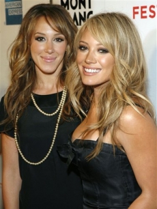 Haylie and Hilary Duff at the screening ‘War, Inc.’ at the Tribeca Film Festival