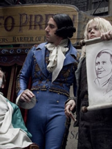 Sacha Baron Cohen and Ed Sanders in ‘Sweeney Todd’