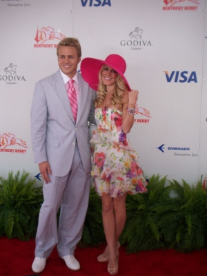 Spencer Pratt and Heidi Montag at the Kentucky Derby
