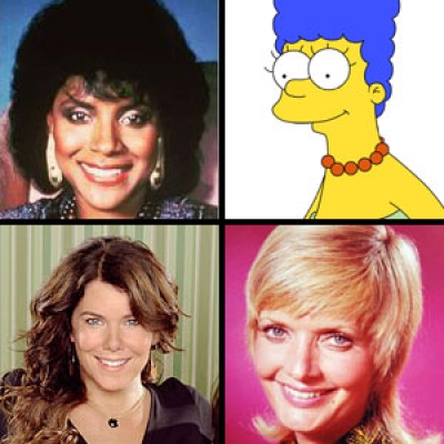 TV moms - Carol Brady, Claire Huxtable, Lorelai Gilmore, Marge Simpson