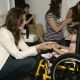 Cindy Crawford spends time with a child at the at the L.A. Ronald McDonald House 