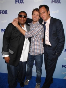 Kenan Thompson, Will Forte and Will Arnett at the Fox upfronts, NYC 