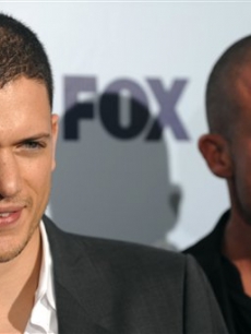 ‘Prison Break’s’ Wentworth Miller and Dominic Purcell at the Fox upfronts 
