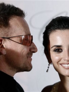 Bono and Penelope Cruz at the ‘Vicky Christina Barcelona’ after party in Cannes