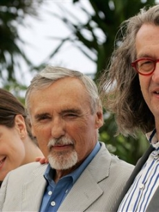 Dennis Hopper and his ‘The Palermo Shooting’ castmates pose in Cannes 