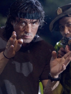 Writer director Sylvester Stallone on the set of ‘Rambo’