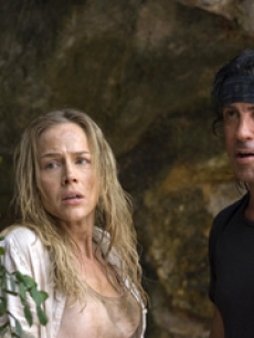 Julie Benz and Sylvester Stallone in