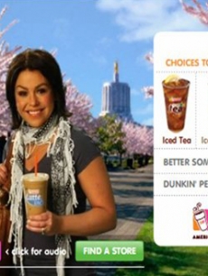 Rachael Ray appears in an ad for Dunkin Donuts