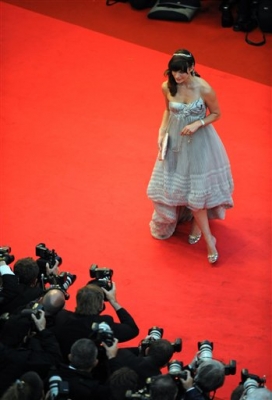 Milla Jovovich arrives for the Cannes premiere of the film ‘The Palermo Shooting’ 