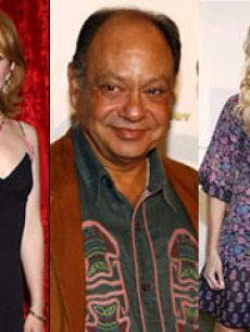 lea thompson cheech marin lucy lawless 3-shot