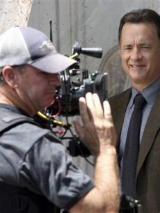 Tom Hanks on the set of ‘Angels and Demons’ filming in Rome