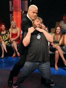 Tito Ortiz and Jack Black throw down at MTV’s ‘TRL’ show in New York 