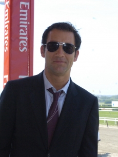 Clive Owen at the 140th running of the Belmont Stakes, NY 