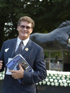 David Hasselhoff at the 140th running of the Belmont Stakes, NY 