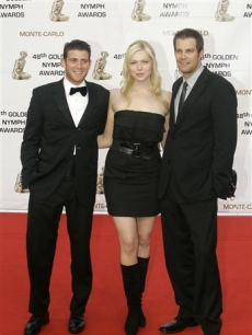 ‘October Road’s’ Bryan Greenberg, Laura Prepon and Geoff Stults in Monaco 