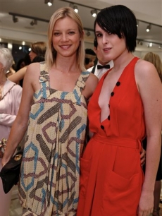 Amy Smart and Rumer Willis attend the opening of Beckley Boutique in West Hollywood
