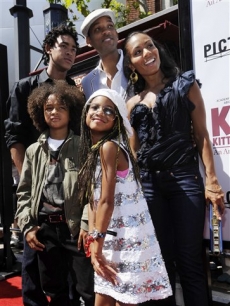 Willow Smith and family at the ‘Kit Kittredge: An American Girl’ premiere