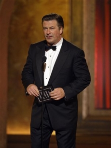 Alec Baldwin makes a presentation during the 62nd Annual Tony Awards in New York