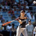 Maria Menounos at the 2008 MLB All-Star Week Taco Bell All-Star Legends and Celeb Softball Game
