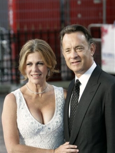 Tom Hanks and Rita Wilson, the executive producers of ‘Mamma Mia,’ arrive at the world premiere