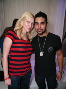 Wilmer Valderrama and Laura Prepon at PURE Nightclub in Las Vegas 