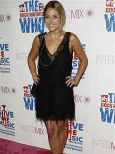 Lauren Conrad arrives at the Intermix/VH1 Rock Honors VIP party in LA