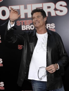 David Hasselhoff arrives at the premiere of the film ‘Step Brothers’ in Los Angeles