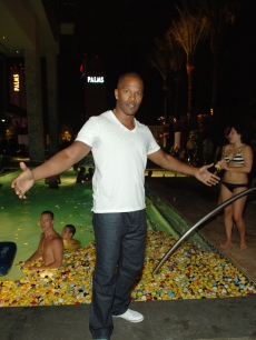 Jamie Foxx at the Addicted to Quack Palms Place Pool Party in Las Vegas