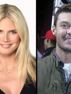 Heidi Klum and Ryan Seacrest