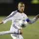 David Beckham working his soccer magic with a major kick during a soccer game Thursday