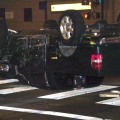 The scene of Shia LaBeouf’s car accident in Hollywood