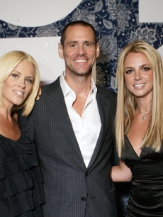 Britney Spears, Jenny McCarthy and Jim Carrey at a fundraiser for Generation Rescue