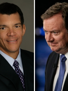 Mark Whitaker and Tim Russert