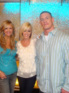 Nancy O’Dell, Jenny McCarthy, and WWE star John Cena