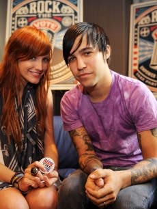 Ashlee Simpson and Pete Wentz at a Rock The Vote party held at Chicago’s Hard Rock Hotel