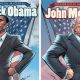 John McCain and Barack Obama go comic book