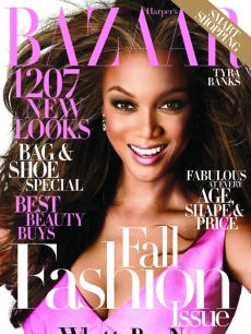 Tyra Banks on the cover of Harper’s Bazaar 