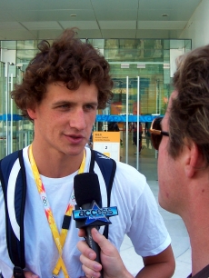 Ryan Lochte, after his gold medal win, 8.15.08