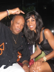Quincy Jones and Shaun Robinson
