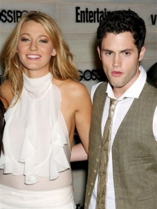 Blake Lively and Penn Badgley at the vitamin water hosted premiere party for ‘Gossip Girl’ 