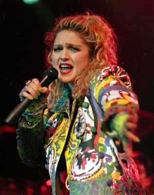 Madonna performs during the opening of The Virgin Tour in Seattle. (1985)