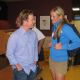 Billy shares a laugh with Jennie Finch