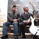 Billy Joel and Mayor Michael Bloomberg announce the opening of the Rock and Roll Hall of Fame Annex in the Soho section of New York