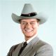 Larry Hagman as J.R. Ewing in the night-time drama, ‘Dallas,’ in 1981 
