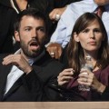Actors Ben Affleck and Jennifer Garner are seen at the Democratic National Convention in Denver, Wednesday, Aug. 27, 2008