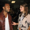 Maria at the DNC - my pal john legend and i spoke for access backstage at the dnc. 